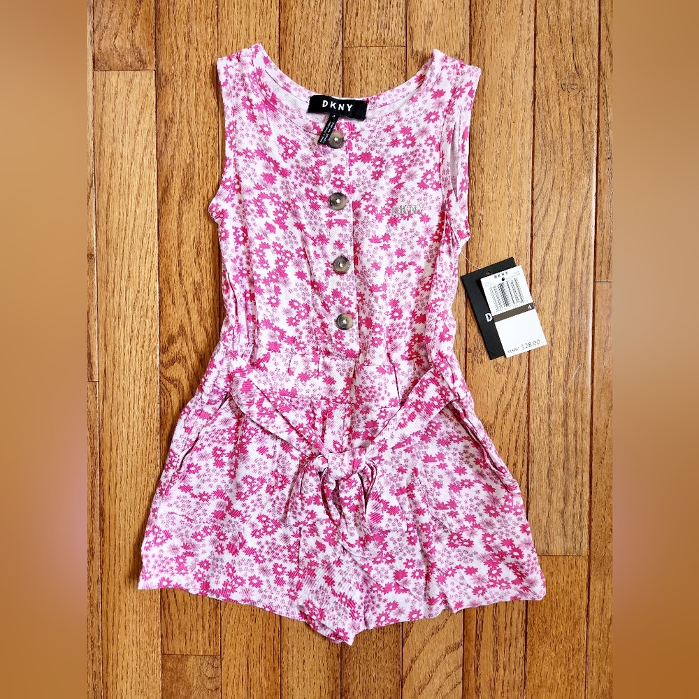 2 NWT DKNY Girl Rompers Bundle